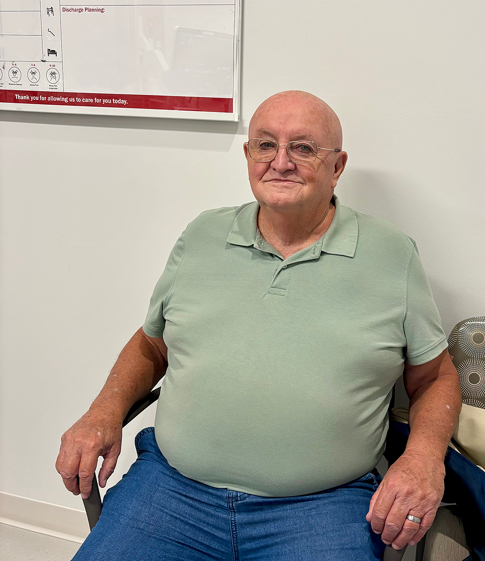 Jerry Hawkins, Watchman patient of Kyle Hornsby, MD, IU Health Bloomington.
