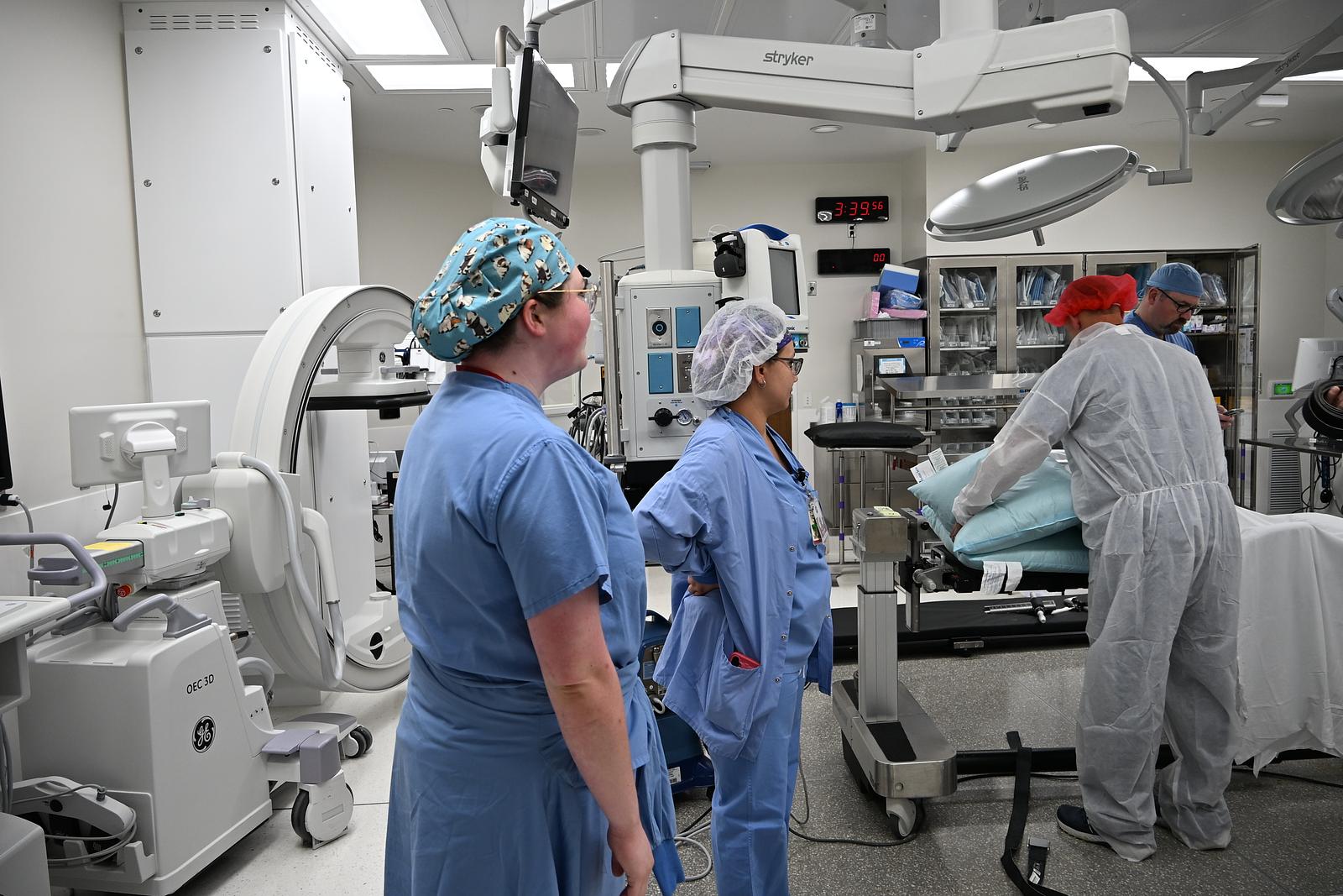 Shayla Beard in operating room.