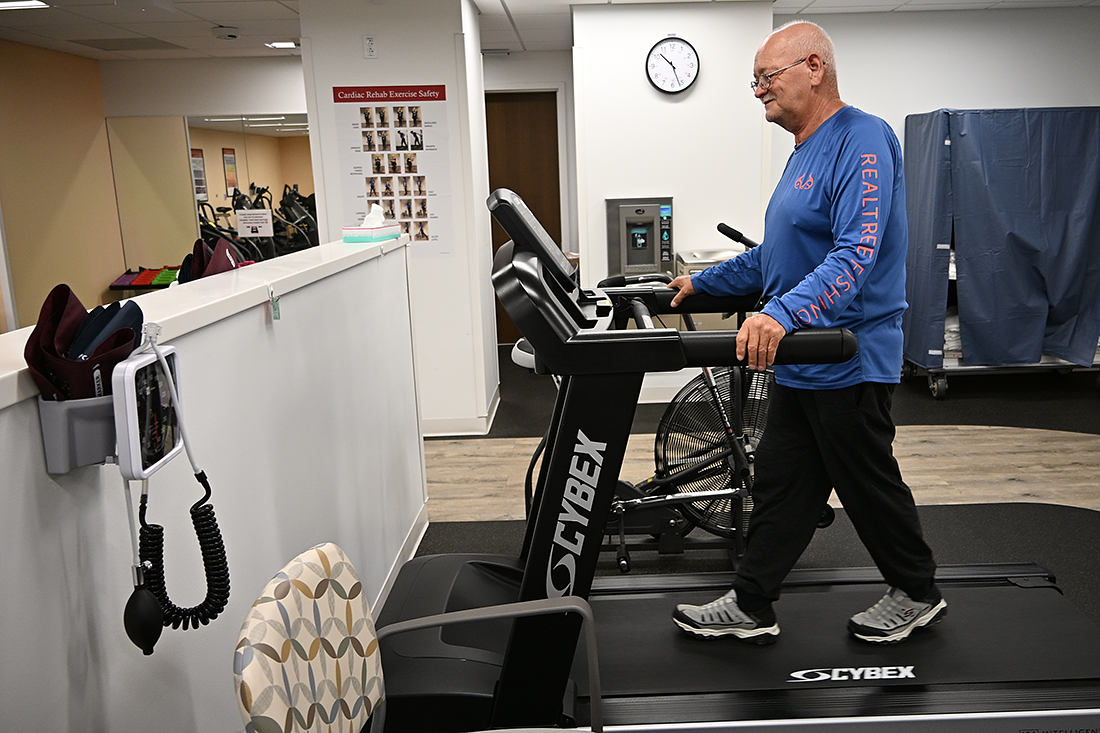 Steve Morgan, lung transplant recipient and IU Health Bloomington Pulmonary Rehabilitation patient